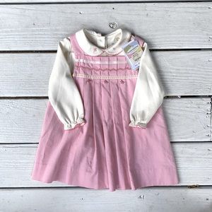 Florence Eiseman, Size 2T, Pink, lined Smock Dress